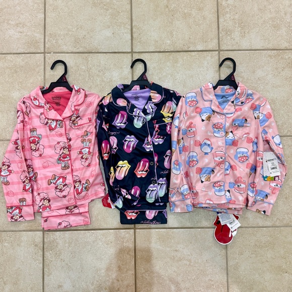 Lot of 3 NWT! Pajamas Sets Small 6/6X Girls